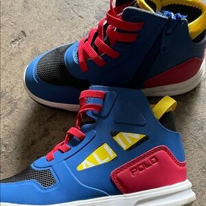 Polo by Ralph Lauren Kids Sneakers in Blue, Red, and Yellow